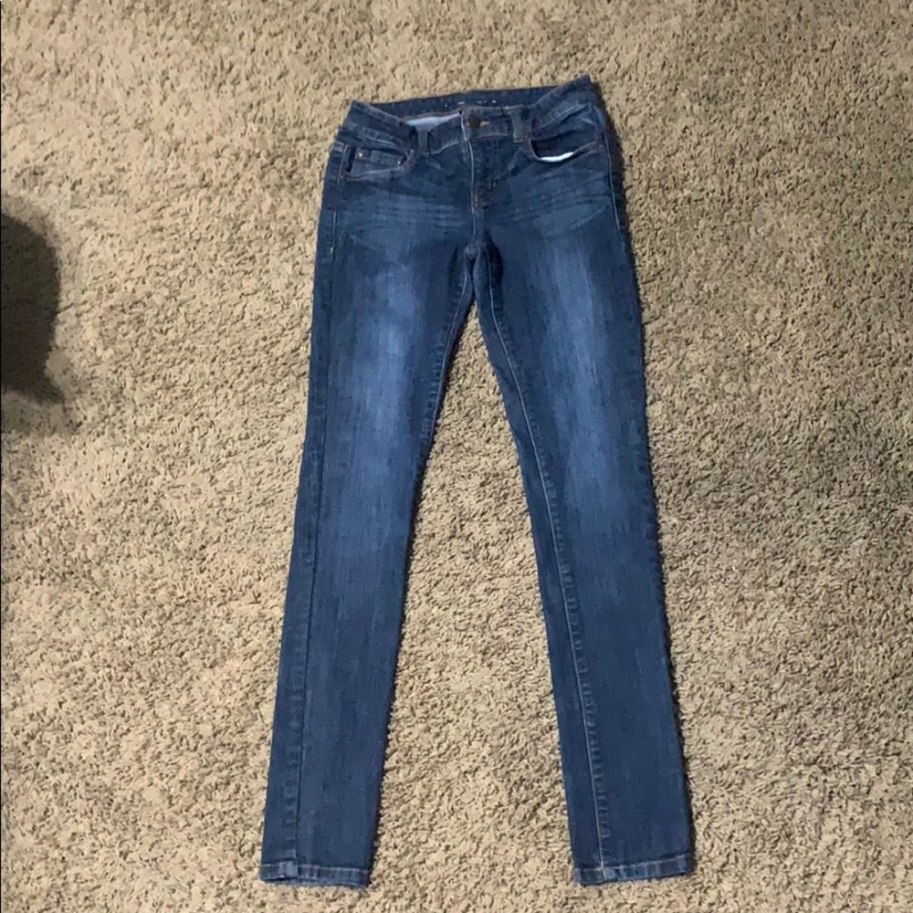 Straight leg skinny jeans